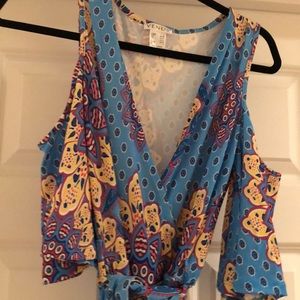 Flare leg jumpsuit